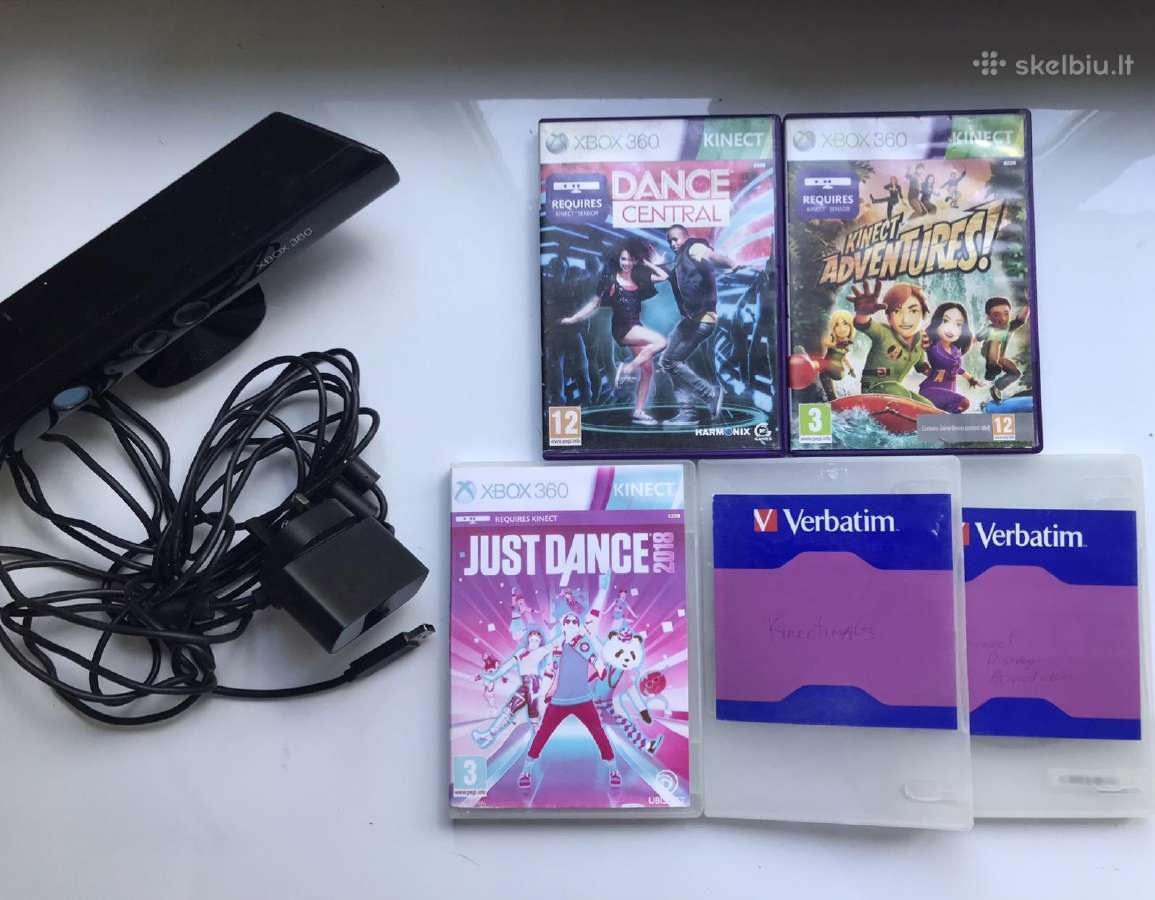 Xbox 360 + pultelis + kinect + diskai zaidimai - nuotraukos Nr. 2