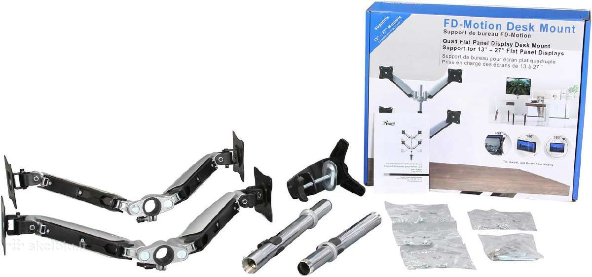 Rosewill Dual or Quad Vesa ekrano laikiklis ranka - nuotraukos Nr. 2