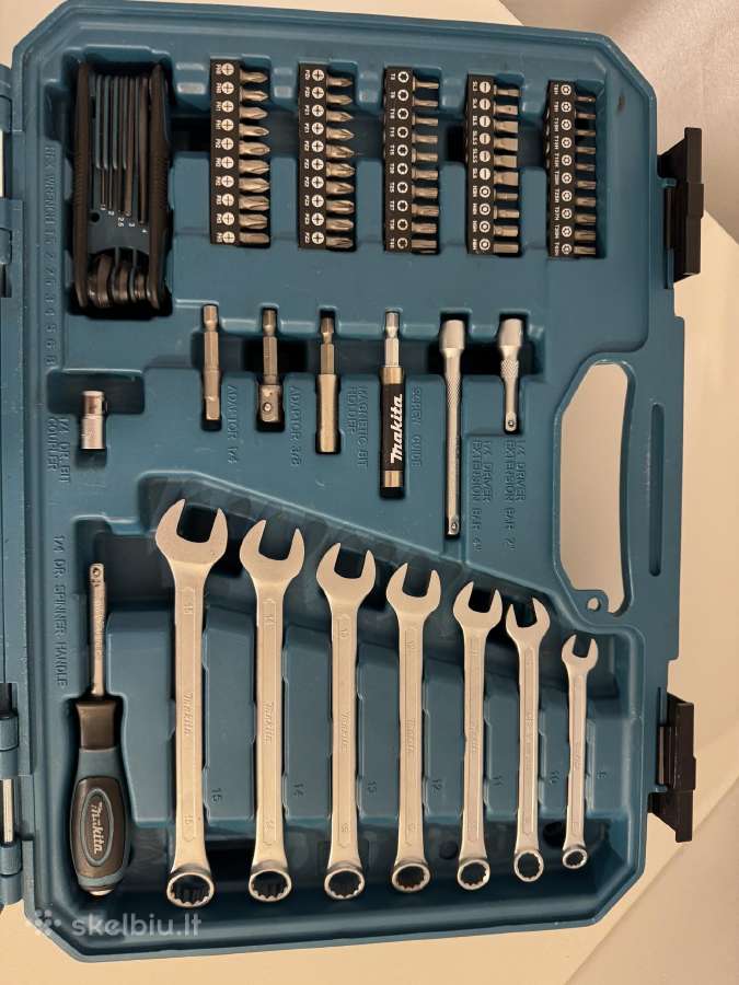 Įrankių rinkinys Makita E-06616 tool set - nuotraukos Nr. 4