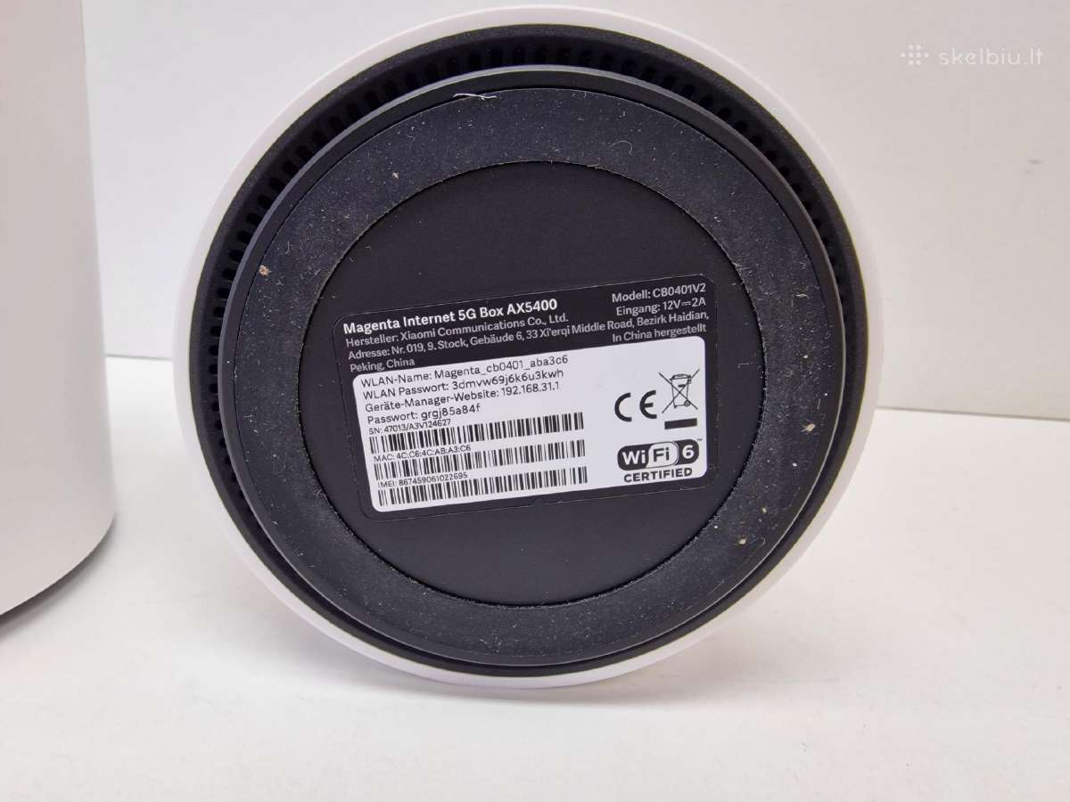 Xiaomi 5G Cpe Pro V2 Wi-fi 6 maršrutizatoriai - nuotraukos Nr. 4