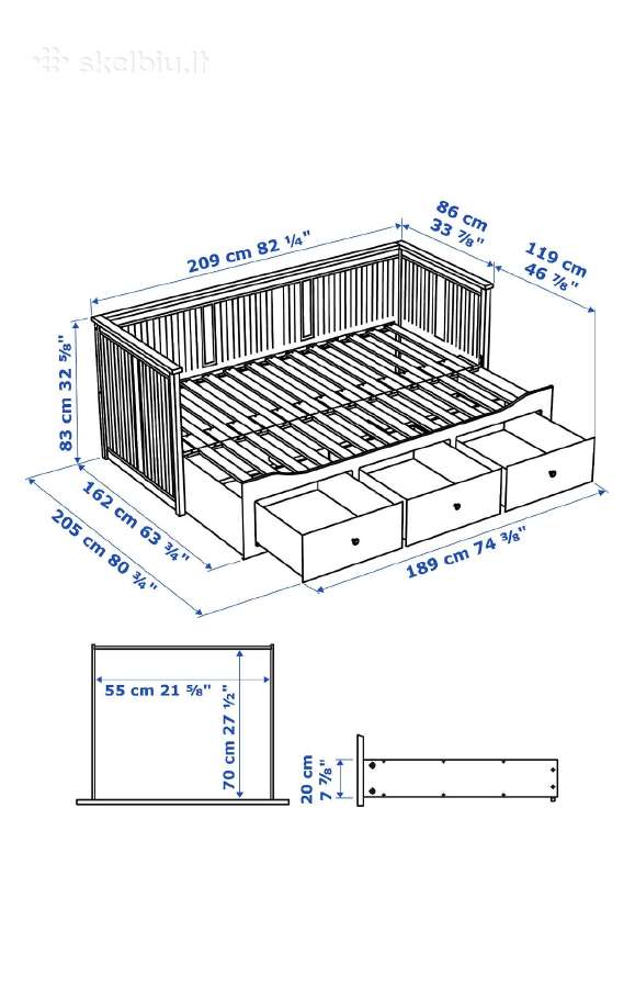 Ikea Hemnes kusete geros bukles - nuotraukos Nr. 3