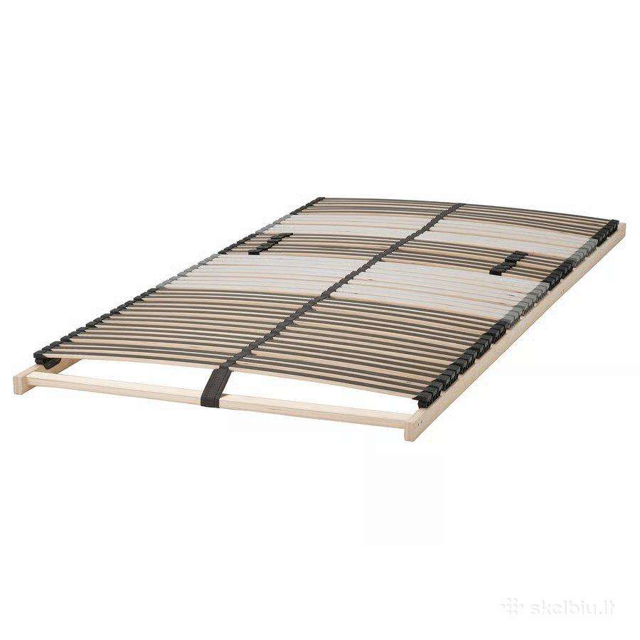 Viengulė lova su grotelėm ir čiužiniu - nuotraukos Nr. 4