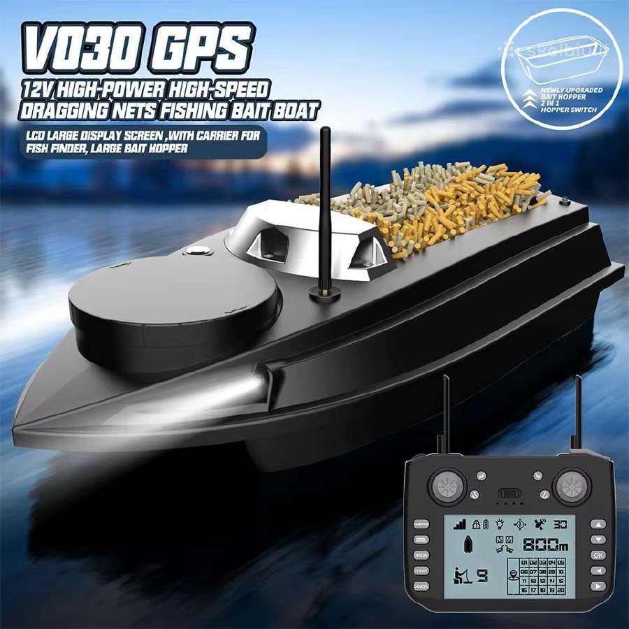 Žvejybos masalo laivas su GPS ir 20 000 mah bat. - nuotraukos Nr. 4