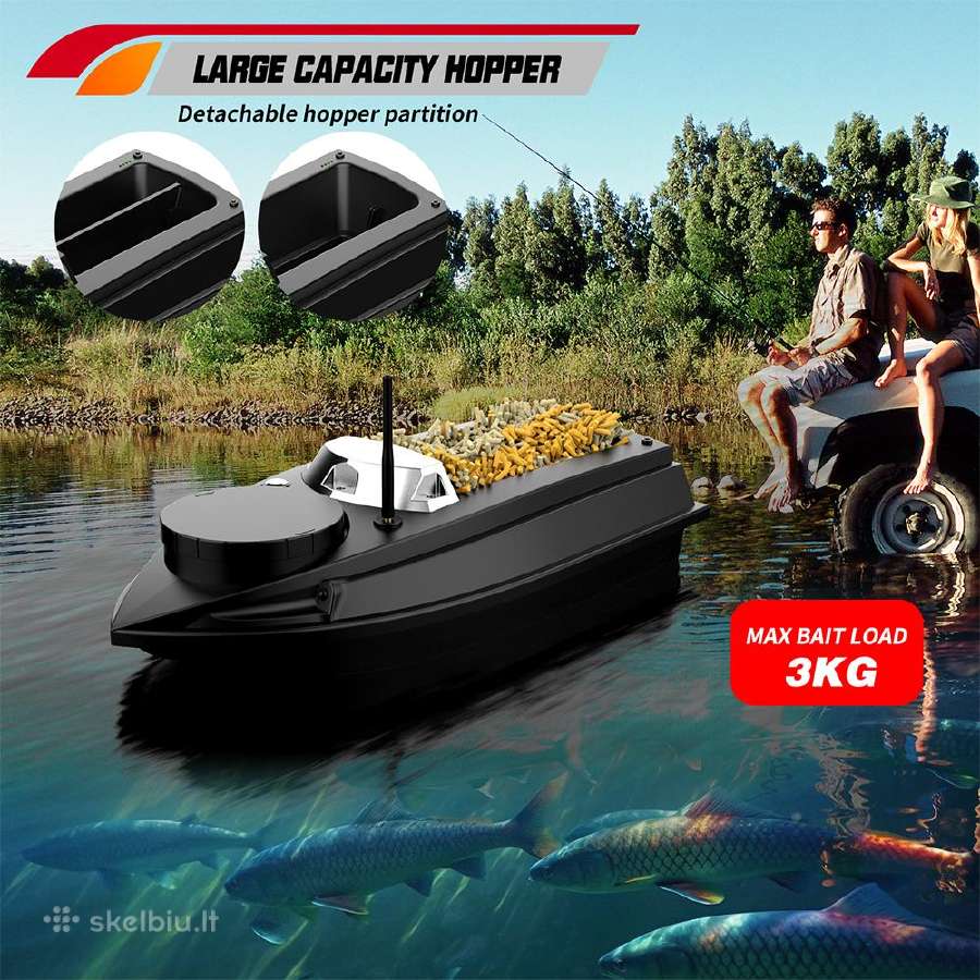 Žvejybos masalo laivas su GPS ir 20 000 mah bat. - nuotraukos Nr. 5
