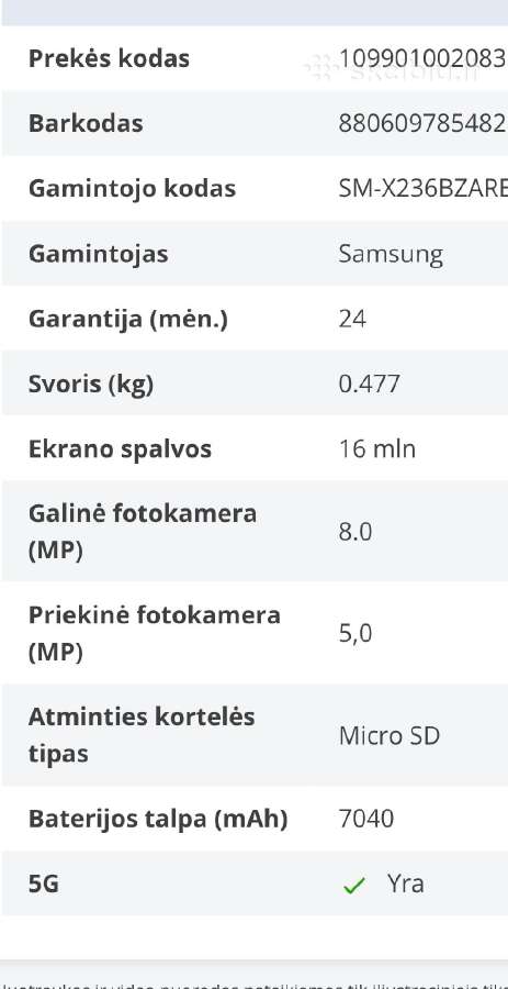 Galaxy Tab11+5G - nuotraukos Nr. 3