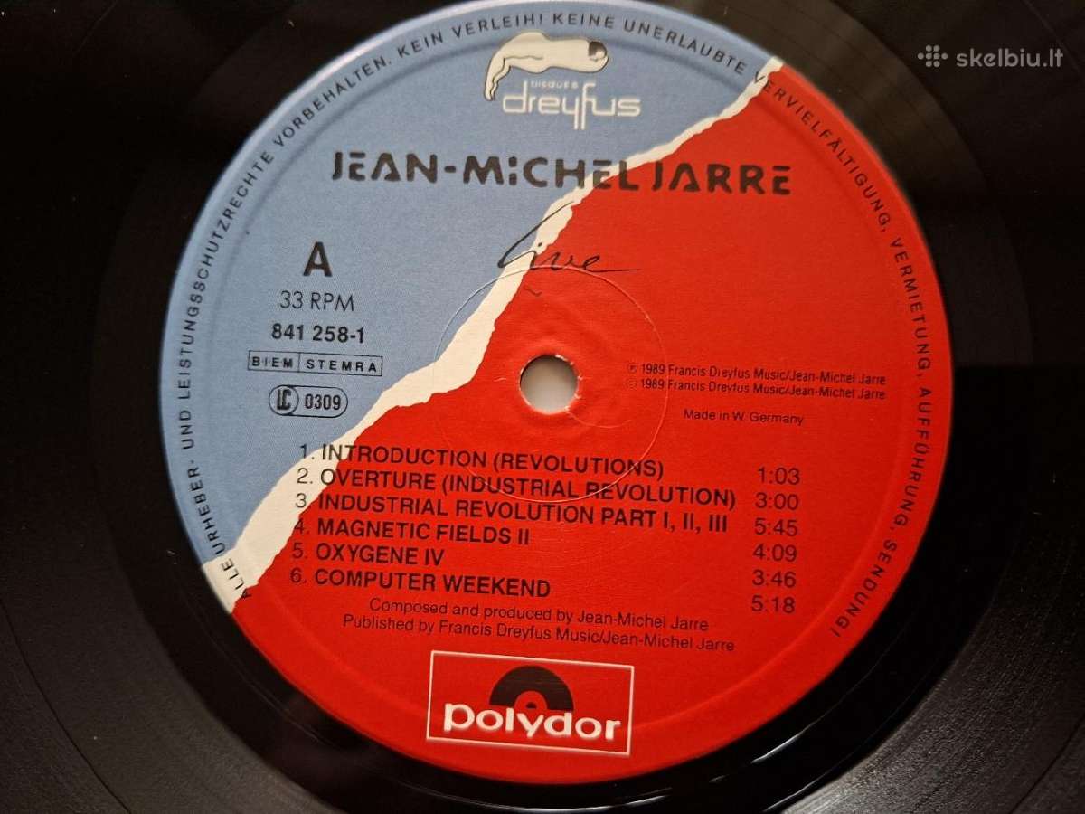 Jean Michel Jarre 1989 "Jarre Live" - nuotraukos Nr. 5