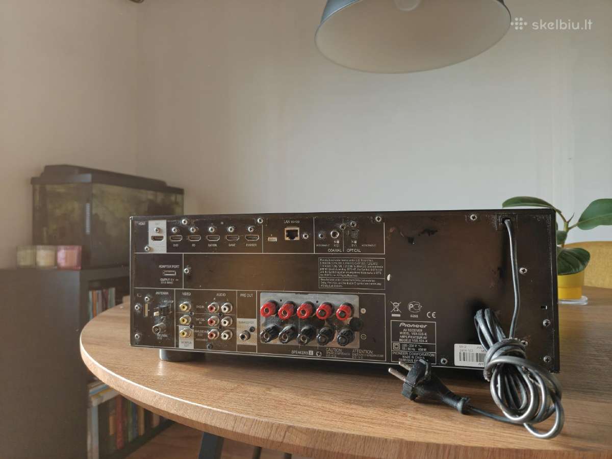 Namų kino resiveris Pioneer Vsx-528 - nuotraukos Nr. 2