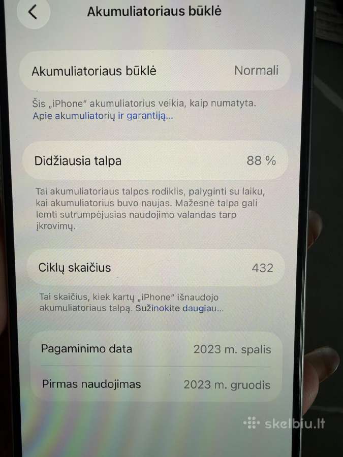 iPhone 15 pro 256gb - nuotraukos Nr. 10