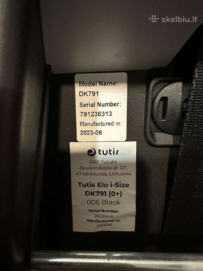 Tutis Elo i-size automobilinė kėdutė - nuotraukos Nr. 9