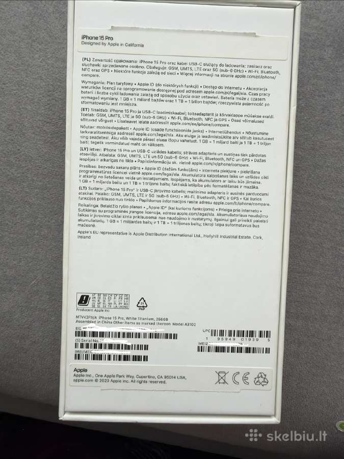 iPhone 15 pro 256gb - nuotraukos Nr. 13