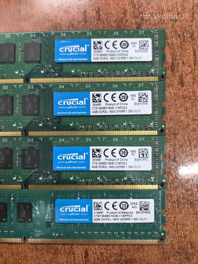 4x4 GB Ddr3-1600 - nuotraukos Nr. 3