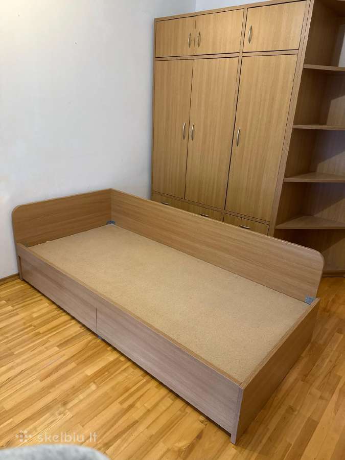 Viengulė lova su stalčiais 90x200cm +spintelė 0€ - nuotraukos Nr. 2