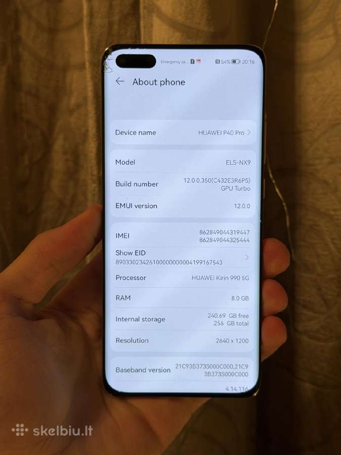Huawei P40 Pro 256gb - nuotraukos Nr. 4
