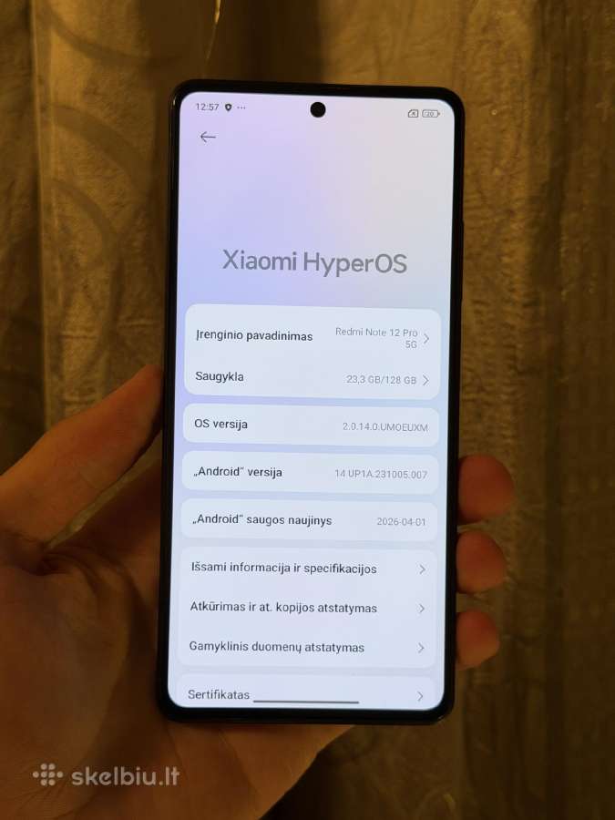 Redmi Note 12 Pro 5G - nuotraukos Nr. 5