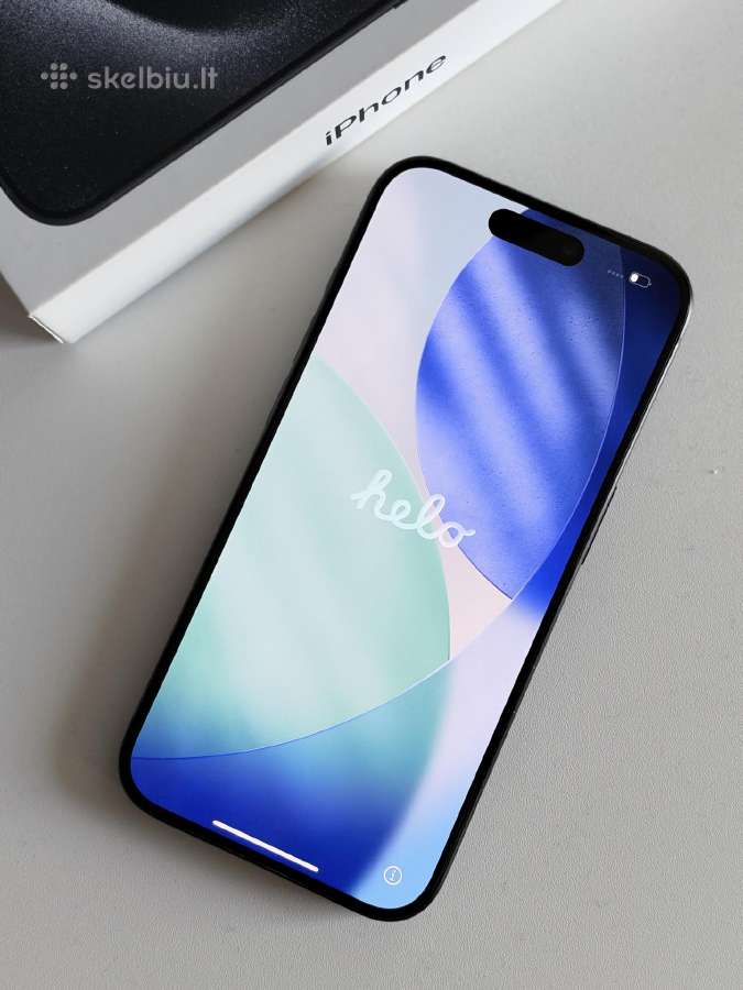 iPhone 15 pro Blue titanium 128 GB - nuotraukos Nr. 2