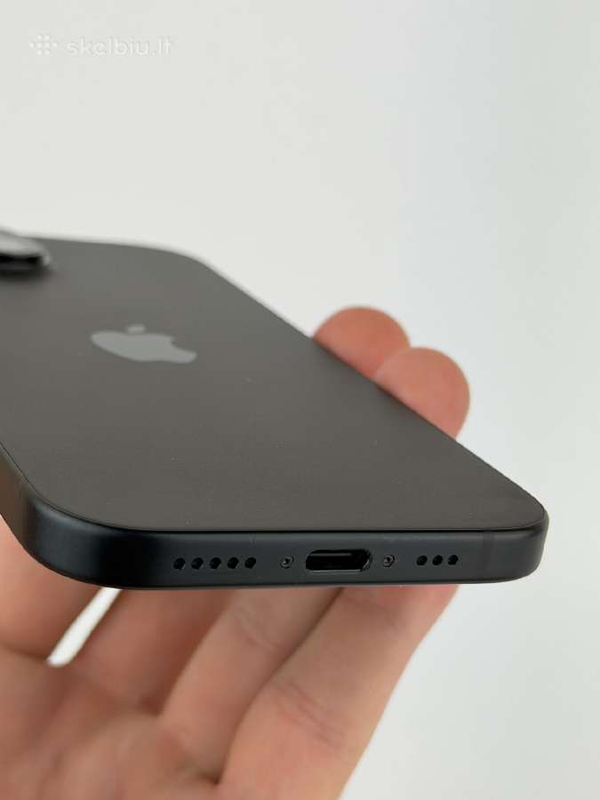 iPhone 15 128 Black - Pakeistas Draudimo - nuotraukos Nr. 3