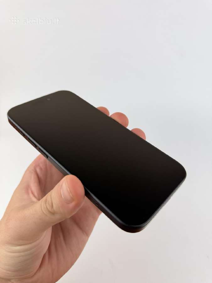 iPhone 15 128 Black - Pakeistas Draudimo - nuotraukos Nr. 5