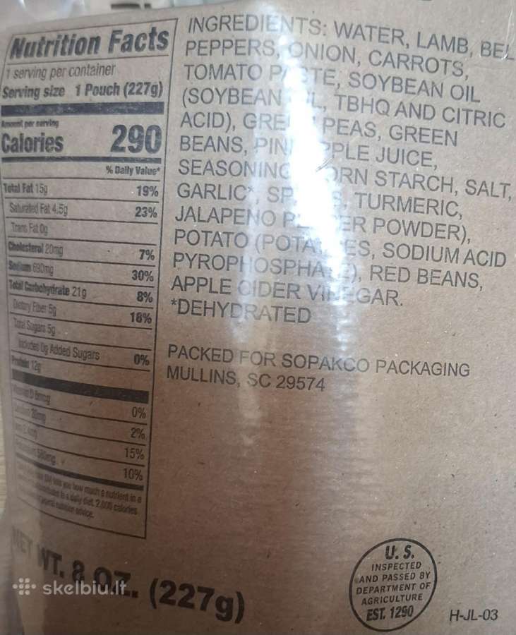 Kariškas košerinis Meal Halal Mre 24 h. davinys - nuotraukos Nr. 6