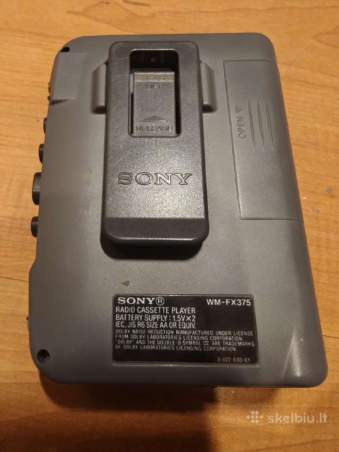 Sony ausinukas Wm-f375 - nuotraukos Nr. 2