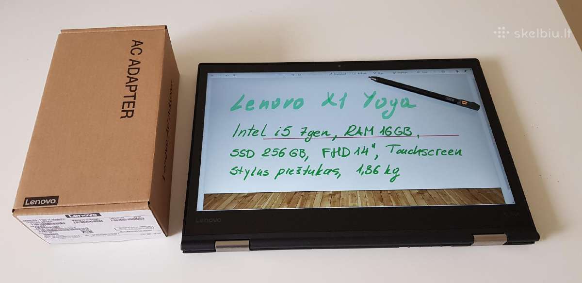 Lenovo X1 Yoga i5 Ram16gb Touch 14“ Stylus - nuotraukos Nr. 9