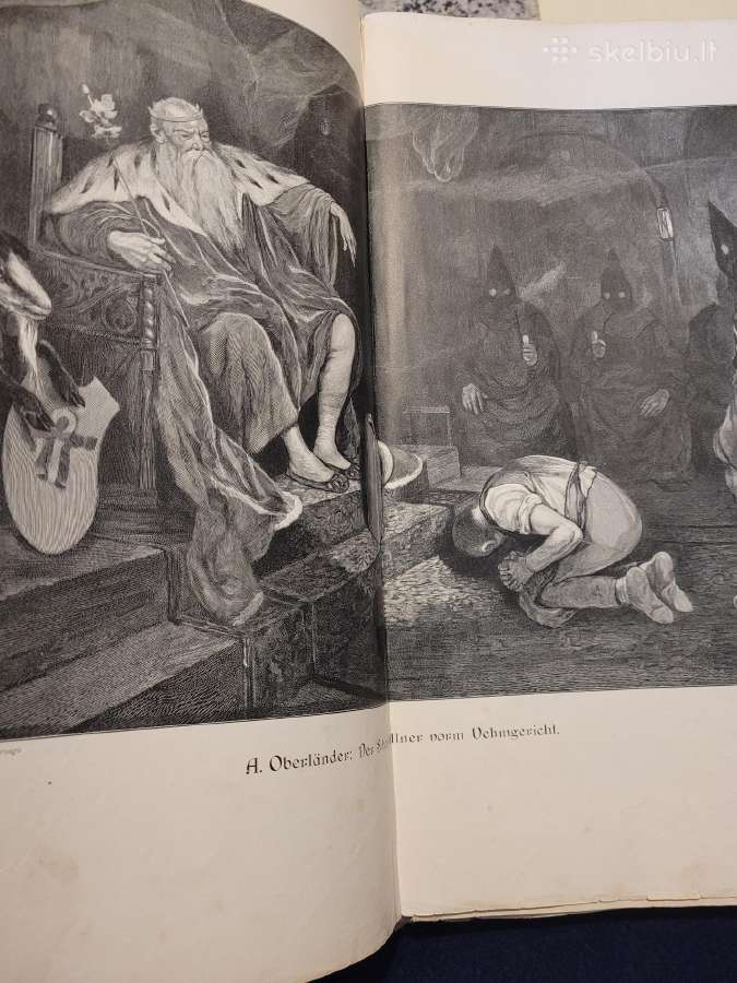 Antikvarinis vokiškas grafikos reprodukcijų album - nuotraukos Nr. 3