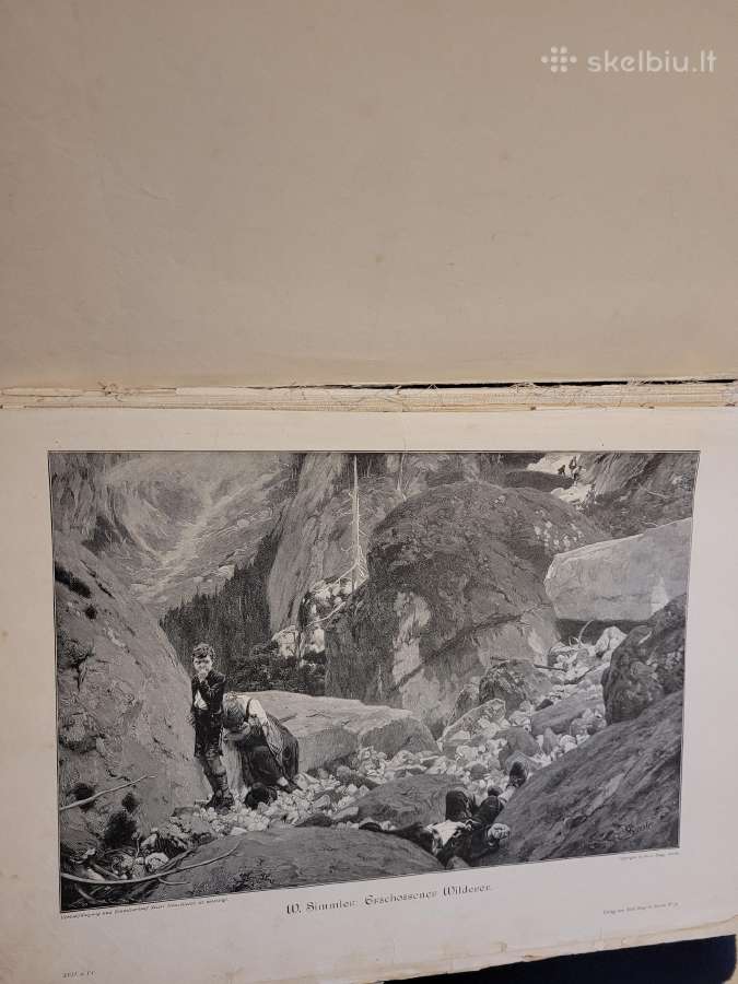 Antikvarinis vokiškas grafikos reprodukcijų album - nuotraukos Nr. 4