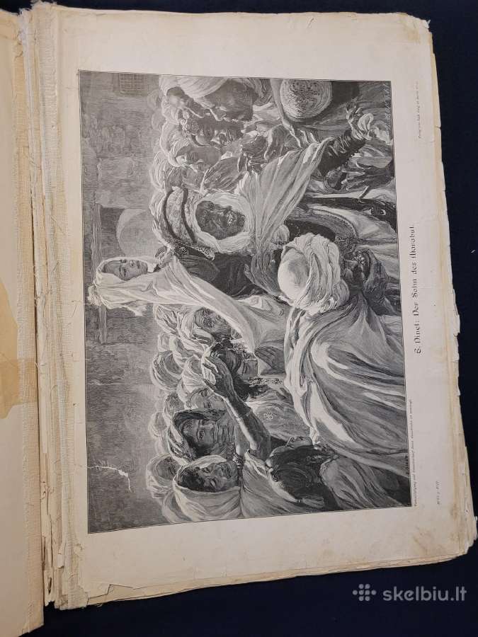 Antikvarinis vokiškas grafikos reprodukcijų album - nuotraukos Nr. 6