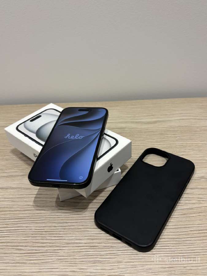 iPhone 15 Black 128gb 83% - nuotraukos Nr. 5