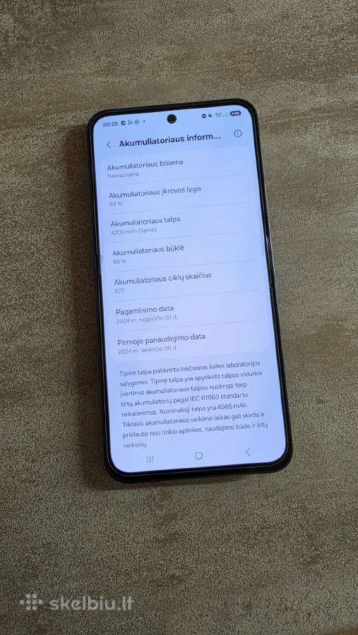 Samsung S24 Fe 256gb - nuotraukos Nr. 2