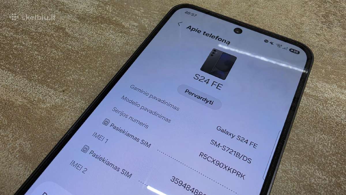 Samsung S24 Fe 256gb - nuotraukos Nr. 3