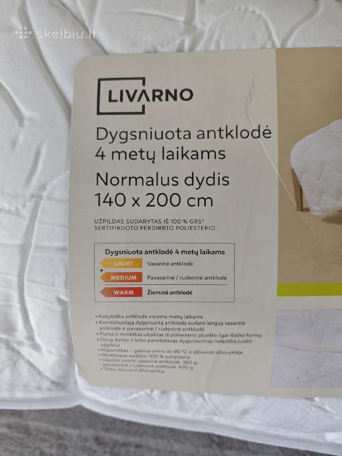 Dygsniuota antklodė 140 x 200 cm - nuotraukos Nr. 5