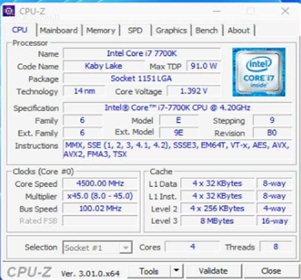 I7-7700k, Asus Tuf Z270 Mark 1, 16 GB RAM - nuotraukos Nr. 7