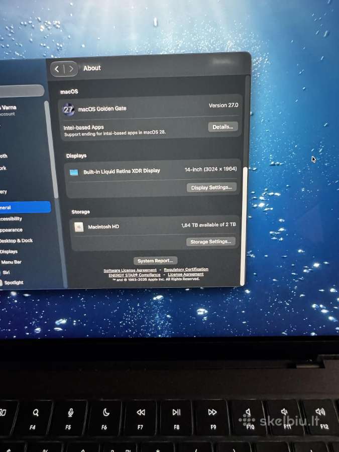 MacBook Pro 14 M3 Max 64gb RAM 2tb SSD - nuotraukos Nr. 5
