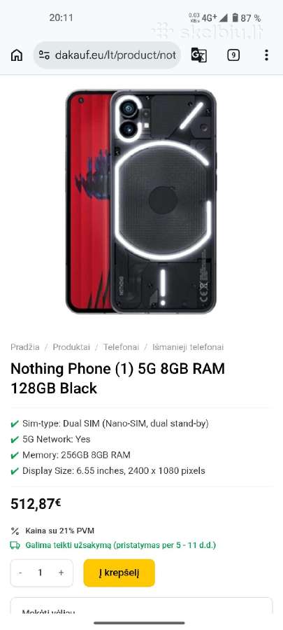 Už puse kainos Flagmanas, Nothingphone, Snapdragon - nuotraukos Nr. 16