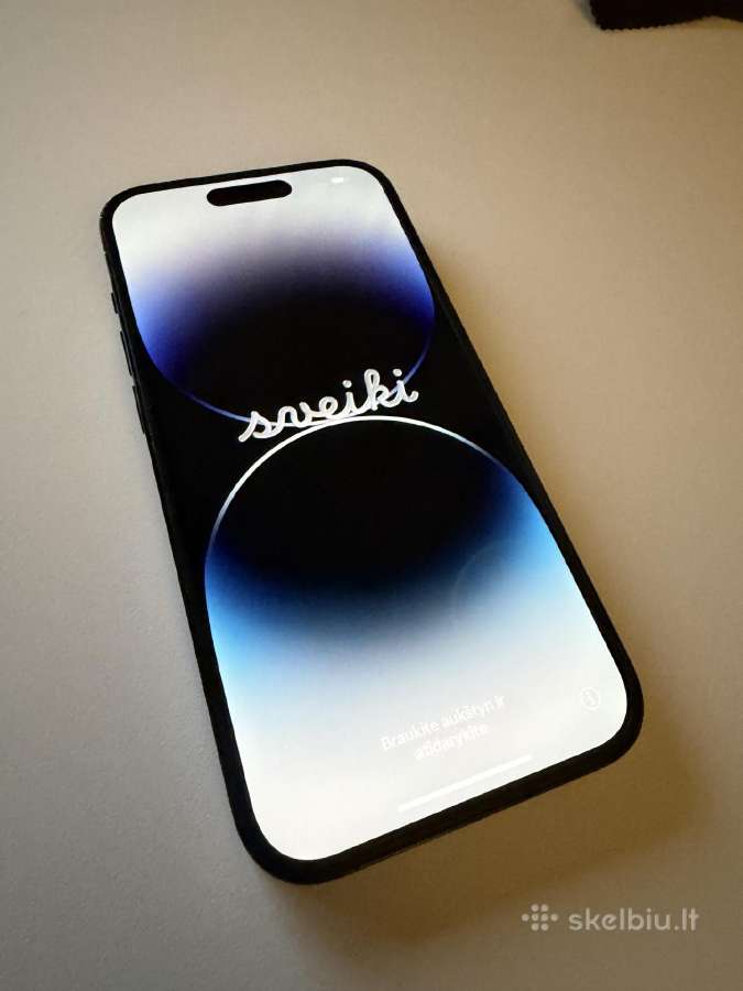 iPhone 14 Pro 128gb Space Black – labai gera būklė - nuotraukos Nr. 2