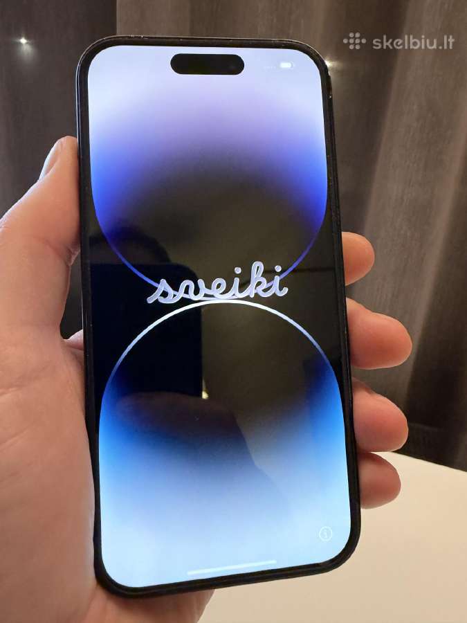 iPhone 14 Pro 128gb Space Black – labai gera būklė - nuotraukos Nr. 3