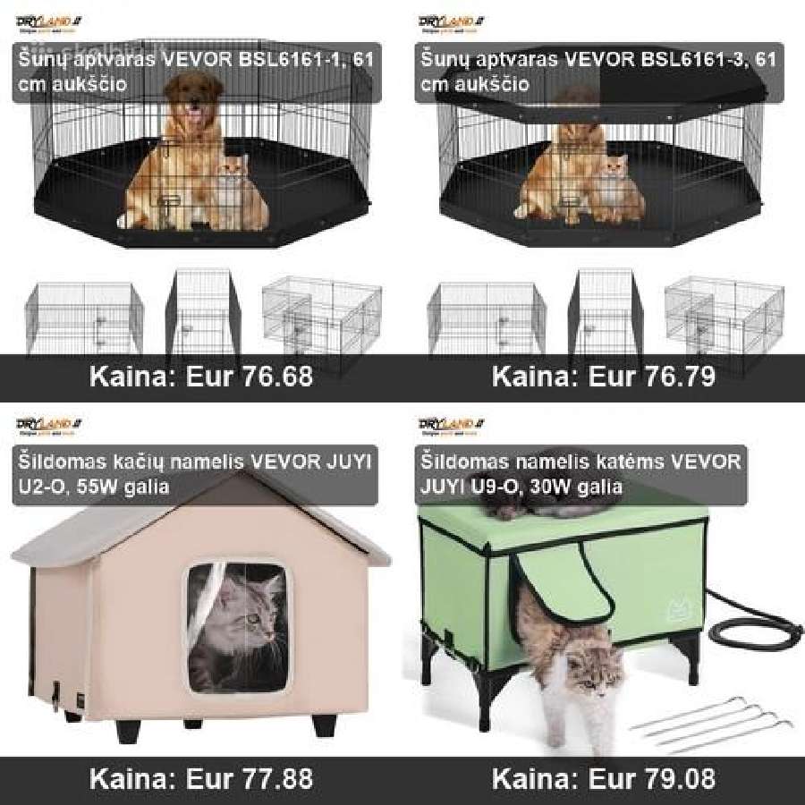 Šunims, katėms šildoma įranga, drabužiai - nuotraukos Nr. 17