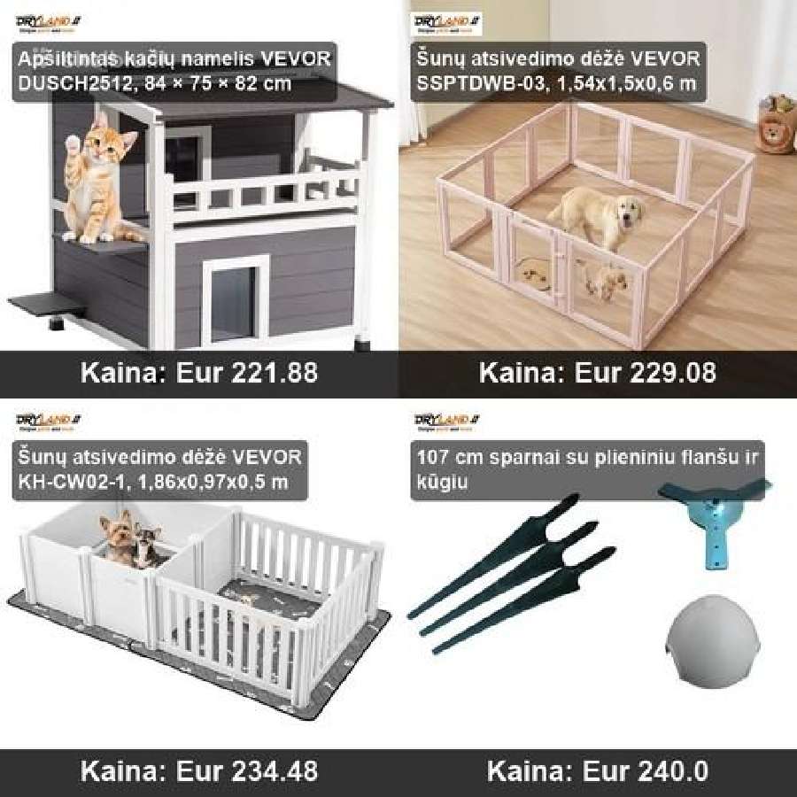 Šunims, katėms šildoma įranga, drabužiai - nuotraukos Nr. 32