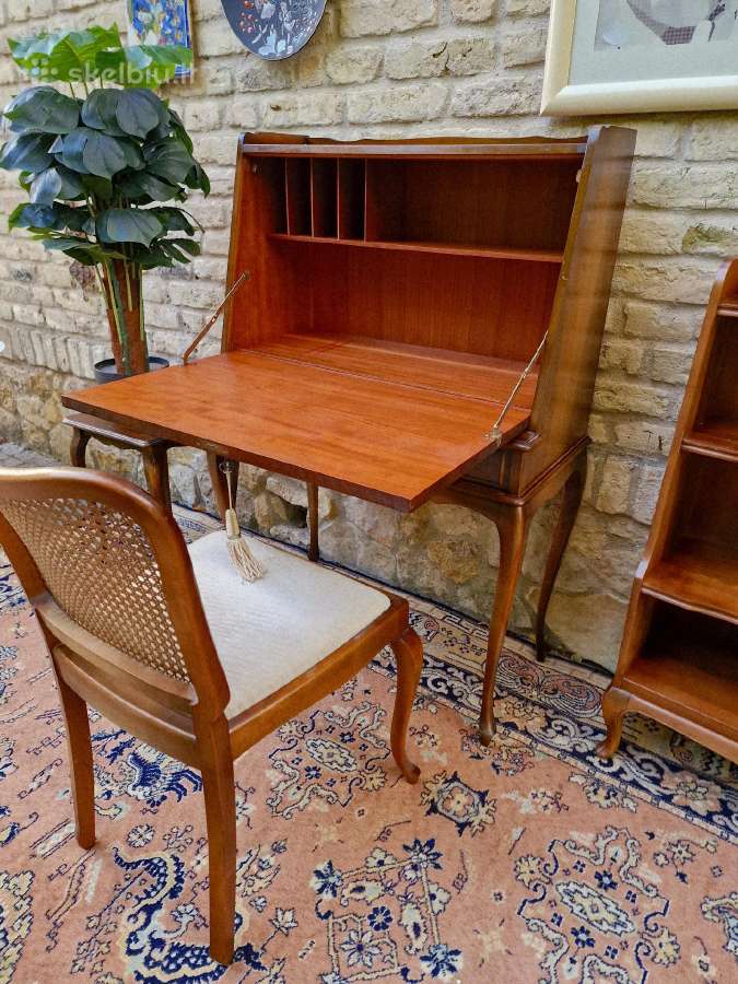 Vintažinis bukmedžio masyvo sekreteras - nuotraukos Nr. 16