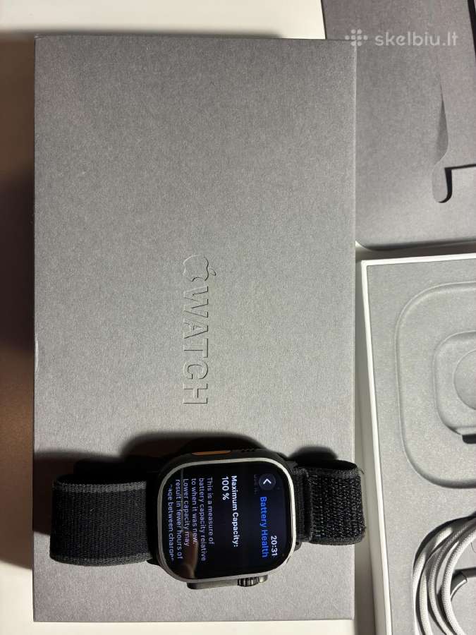 Apple Watch Ultra 2 49mm GPS + Cellular Titanium - nuotraukos Nr. 2