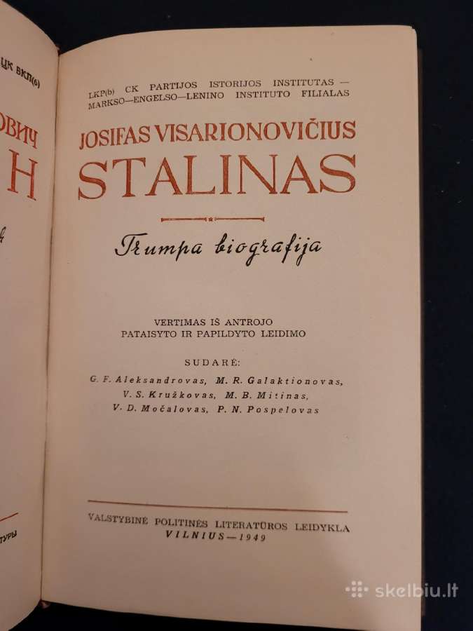 Stalinas Trumpa biografija, 1949 - nuotraukos Nr. 2