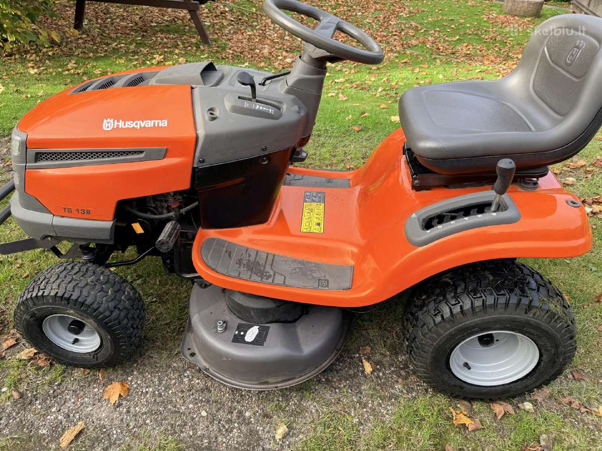 Sodo traktoriukas Husqvarna Ts-138 - nuotraukos Nr. 10