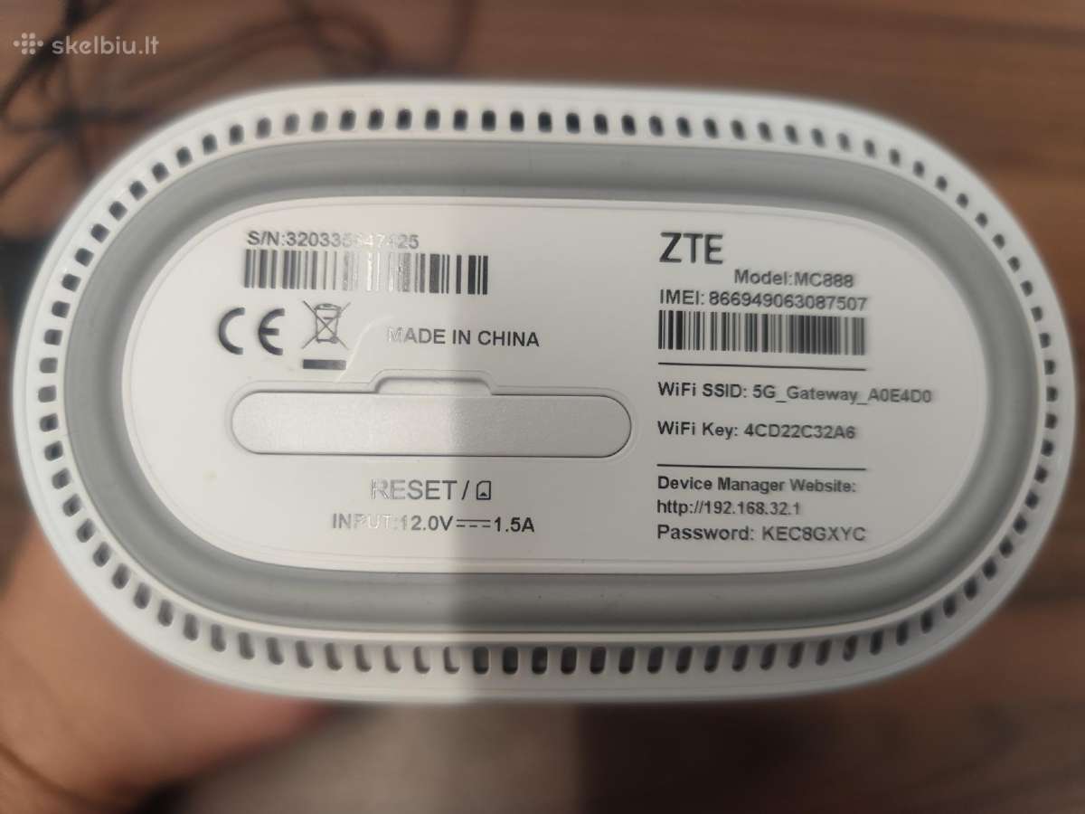 Parduodu Zte Mc888, 5G, modemą maršrutizatorių - nuotraukos Nr. 4