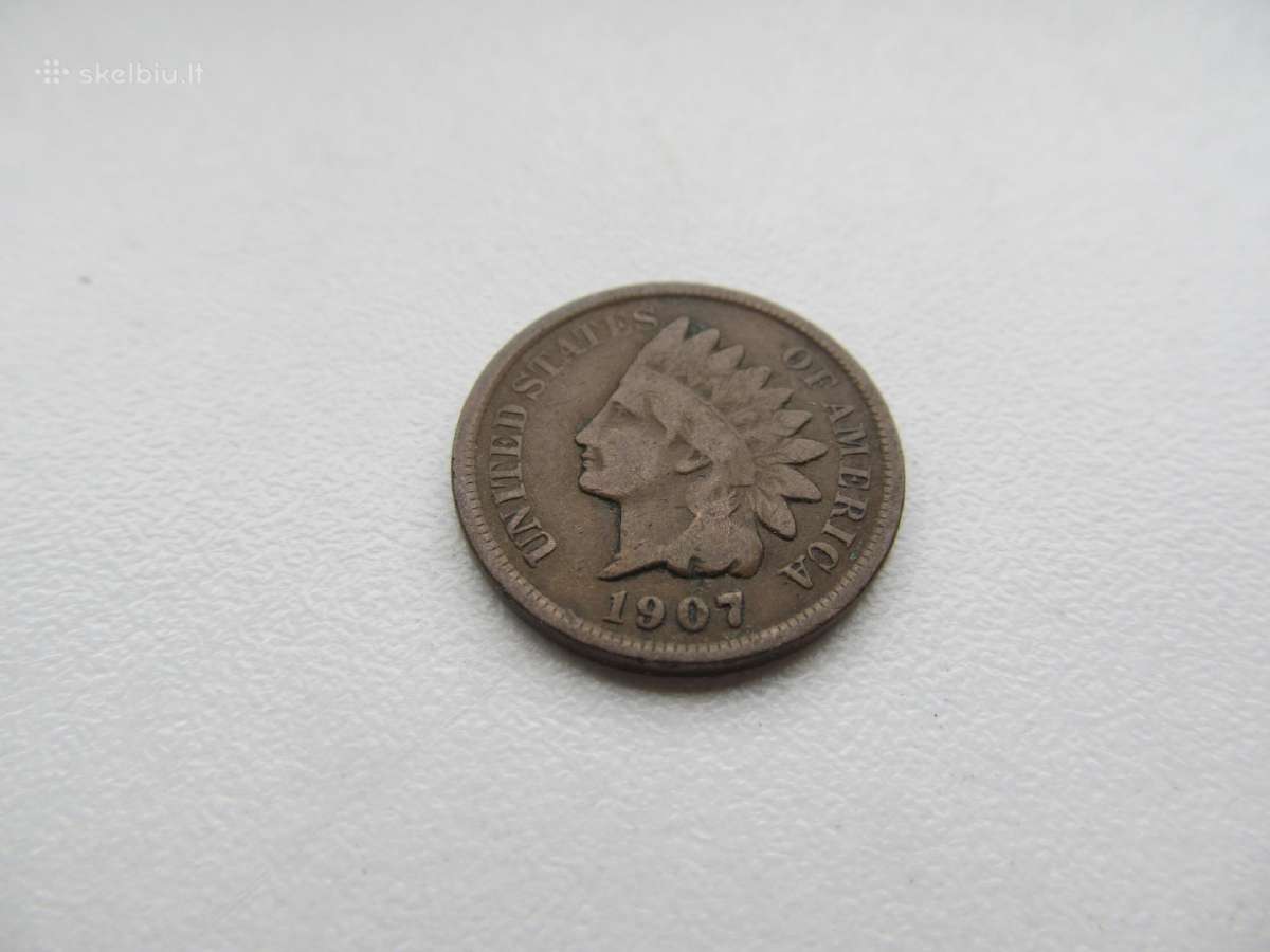 1 centas , JAV ,1905, 1906, 1907 - nuotraukos Nr. 5