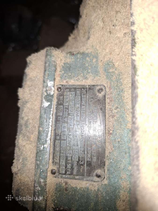 Trifazis variklis 10kw 1460 apsukos, 103kg - nuotraukos Nr. 2