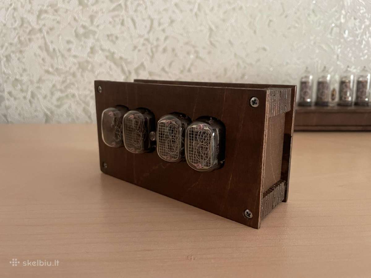 Laikrodis su indikatorinėmis In-12 Nixie lempomis - nuotraukos Nr. 4