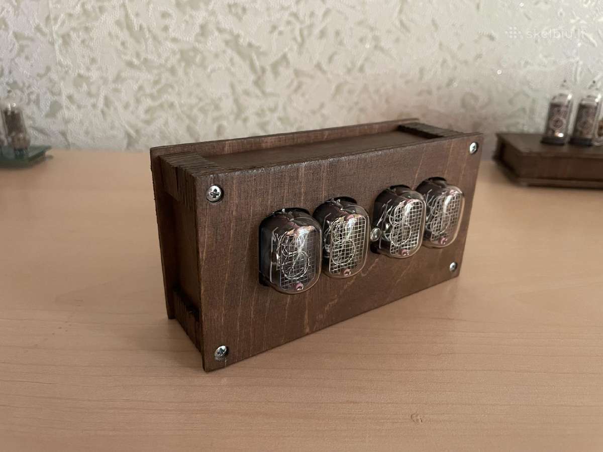 Laikrodis su indikatorinėmis In-12 Nixie lempomis - nuotraukos Nr. 5