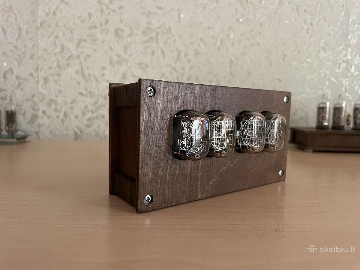 Laikrodis su indikatorinėmis In-12 Nixie lempomis - nuotraukos Nr. 6