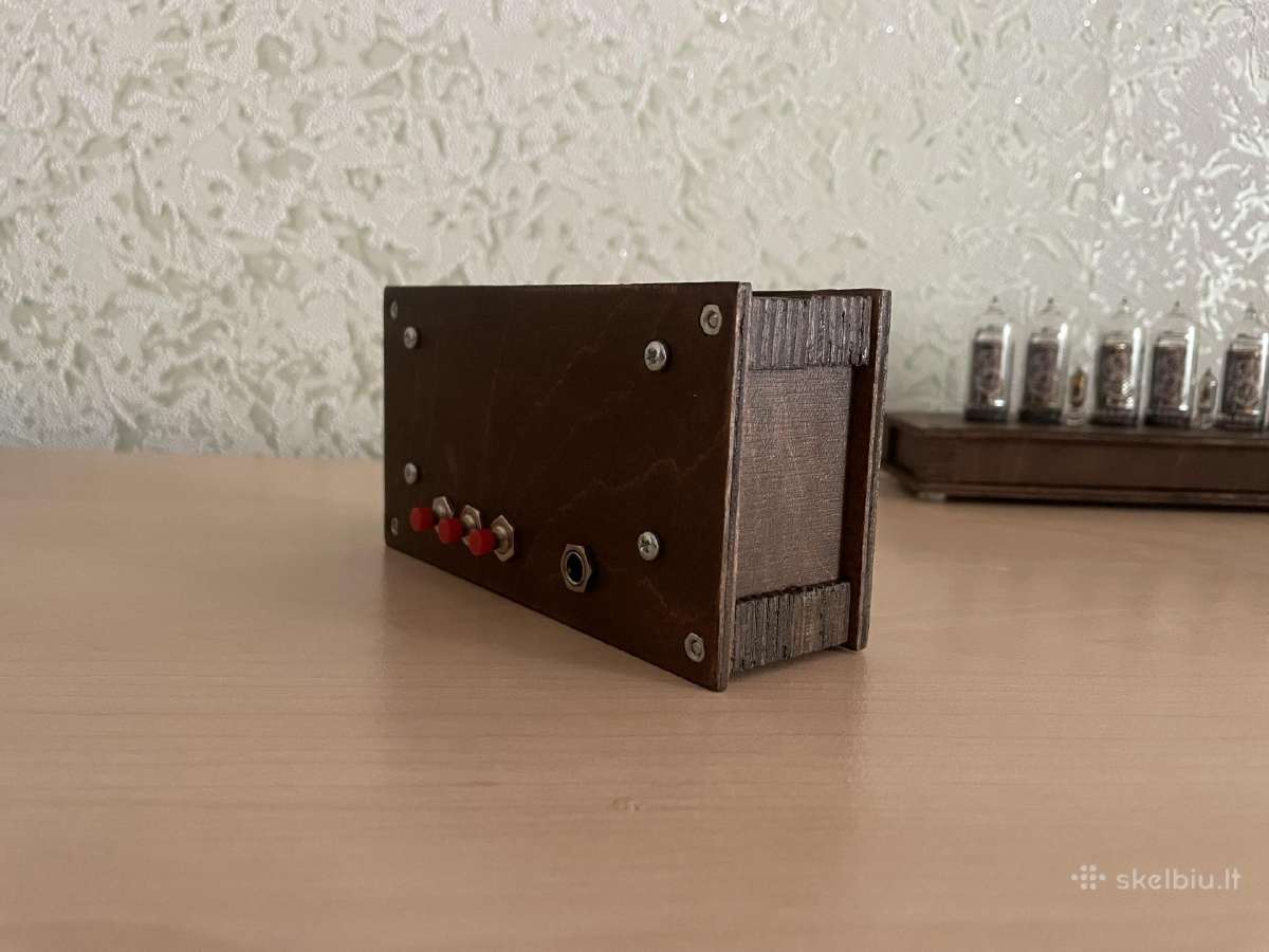 Laikrodis su indikatorinėmis In-12 Nixie lempomis - nuotraukos Nr. 7