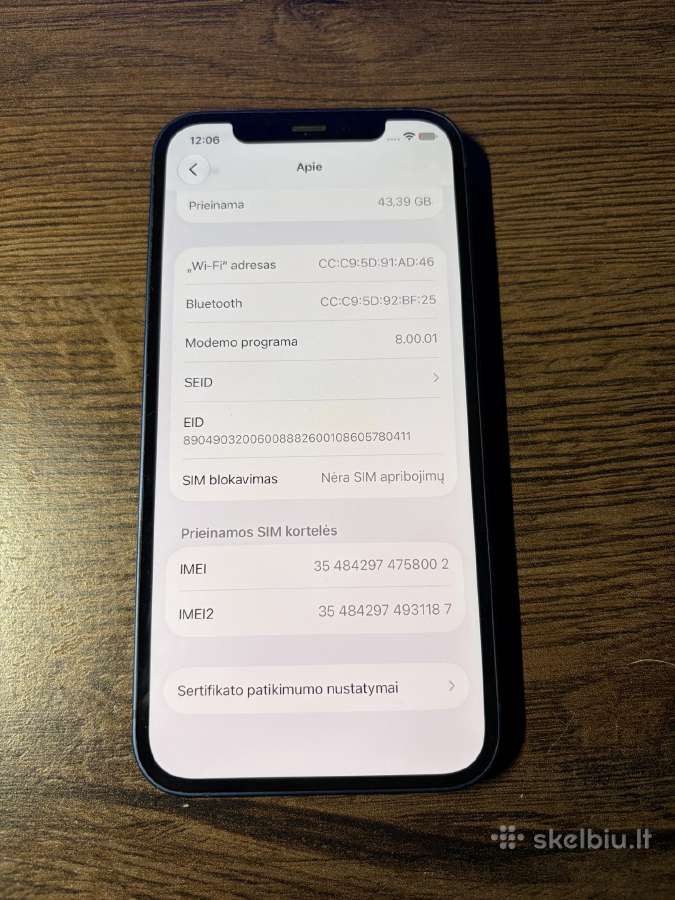 iPhone 12 64gb - nuotraukos Nr. 4